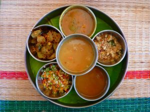 thali, indian cuisine, eat